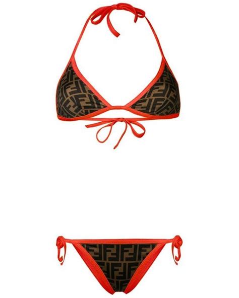 ebay fendi swimsuit|fendi bikini orange.